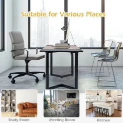 Costway 63'' Large Computer Desk Study Workstation Conference Table Home Office -Costway GUEST af3b5639 f698 433e be76 c67ee81dc97c