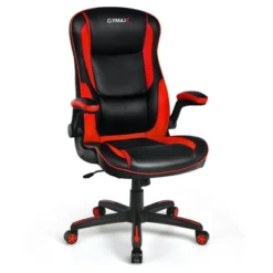 Costway Racing Style Office Chair Ergonomic Adjustable Computer Chair W/Flip-up Arm -Costway GUEST aff27dc8 e6f4 41d2 9fa0 84315d612cf4