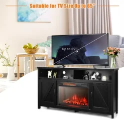 Costway 1350W Electric Fireplace Heater W/59'' Fireplace TV Stand 17 Costway 1350W Electric Fireplace Heater W/59'' Fireplace TV Stand -Costway GUEST b017cb2b 8565 4482 b4c9 aa3fd91b5b9d