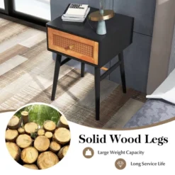 Costway Nightstand Modern Bedside End Table With Storage Drawer & Solid Wood Legs -Costway GUEST b038cf9c 692f 4084 a331 0b4c4f1a0bd1