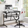 Costway Pneumatic Height Adjustable Standing Desk Sit To Stand Computer Desk Workstaion -Costway GUEST b0841305 0b5b 4bec b124 d3b76bdffe6f