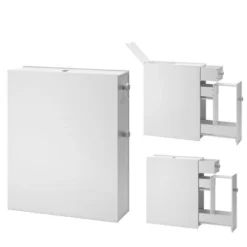 Narrow Wood Floor Bathroom Storage Cabinet Holder Organizer -Costway GUEST b0aa122c de34 4523 bba2 748478063b17