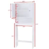 Costway Bathroom Space Saver Over The Toilet Shelved Storage Cabinet Organizer White -Costway GUEST b0f37792 e8fe 42e3 8d01 1f4cfefc60c8