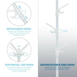 Costway Metal Coat Rack Stand Hat Hanger Entryway Hall Tree W/ Folding Base & 8 Hooks -Costway GUEST b145d01e fc82 4408 b19b c141de1c09a5