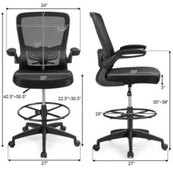 Costway Tall Office Chair Adjustable Height W/Lumbar Support Flip Up Arms 12 Costway Tall Office Chair Adjustable Height W/Lumbar Support Flip Up Arms -Costway GUEST b1a56490 bc25 4a80 93c4 a227d2cb536e