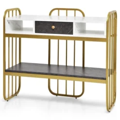 Costway Console Table With Drawer Storage Shelf Wide Tabletop Modern For Entryway -Costway GUEST b1d34c4c 0fc4 4d68 9f96 5d392880833c