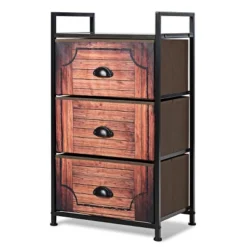 Costway 3 Drawer Fabric Dresser Storage Sturdy Steel Frame Closet -Costway GUEST b1ec471c 667a 45be 9ba3 fa3697406cf0