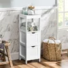 Costway Bathroom Floor Cabinet Side Wooden Storage Organizer W/ Removable Drawers White 1 Costway Bathroom Floor Cabinet Side Wooden Storage Organizer W/ Removable Drawers White -Costway GUEST b2758db1 5bbf 4432 86a3 289b77dbe95f