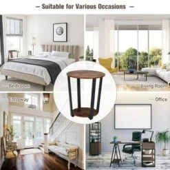 Costway Industrial End Table Metal Frame W/ Storage Shelf 13 Costway Industrial End Table Metal Frame W/ Storage Shelf -Costway GUEST b2d4d9b8 bdd5 4e14 a50e 088ea763e9b8