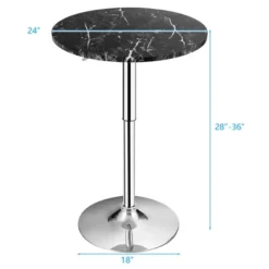 Costway 6PCS Round Bistro Bar Table Height Adjustable 360-degree Swivel WhiteBlack 15 Costway 6PCS Round Bistro Bar Table Height Adjustable 360-degree Swivel WhiteBlack -Costway GUEST b33a0edb 3f57 4fc5 89ad d3c557649438 3