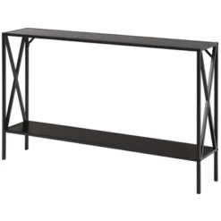 Costway Console Table 2 Tier Sofa Side Accent Table W/ Shelf Entryway Hallway Brown 12 Costway Console Table 2 Tier Sofa Side Accent Table W/ Shelf Entryway Hallway Brown -Costway GUEST b4026d89 cedb 4bb8 8f71 d8a09275f655