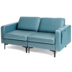 Costway Modern Modular 3-Seat Sofa Couch W/ Side Storage Pocket & Metal Leg -Costway GUEST b4c1f346 bef8 4ebf 9487 e3137c96cff2