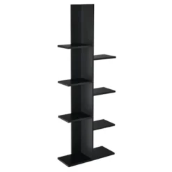 Costway 8-shelf Bookcase Freestanding Tree Shelf Display Storage Stand BlackWhite -Costway GUEST b55ad8ae 0db5 4fd3 94b3 dab2feeebcc5