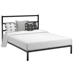 Costway Twin/Full Metal Bed Platform Frame Heavy Duty Mattress Foundation W/Headboard -Costway GUEST b76bfe94 78d3 469a b56d 3489323ff363
