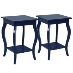 Costway Set Of 2 NightStands Side Table End Table Accent Table W/ Shelf Indigo -Costway GUEST b8392dec df46 4609 88fc 14d0be6bc5e0