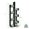 Costway 8-Shelf Bookcase Modern Tree Bookshelf Storage Decor Freestanding White/Black -Costway GUEST b8e61b0f dc47 43d2 a6cd 40b51a77ca65