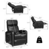 Costway Electric Modern Massage Recliner Sofa Chair Lounge With Remote Control -Costway GUEST b9110126 fdd4 48db 8be9 4de81e17f220
