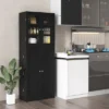 Costway Tall Storage Cabinet Kitchen Pantry Cupboard With Tempered Glass Doors & Shelves Black/White 1 Costway Tall Storage Cabinet Kitchen Pantry Cupboard With Tempered Glass Doors & Shelves Black/White -Costway GUEST b967f068 31ce 485f 859b 66a06c0032eb