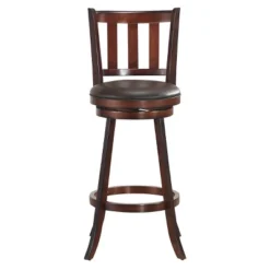 Costway Set Of 4 29.5'' Swivel Bar Stool Leather Padded Dining Kitchen Pub Bistro Chair Low Back -Costway GUEST b99e6d82 2f8e 4fcf 9797 592efb4246d4