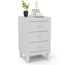 Costway Nightstand Sofa Side Coffee Table With 3 Drawer For Bedroom Living Room Black/Grey/White 25 Costway Nightstand Sofa Side Coffee Table With 3 Drawer For Bedroom Living Room Black/Grey/White -Costway GUEST ba5348e2 523b 46b9 8464 454a18f56d19