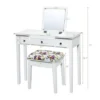 Costway Vanity Dressing Table Flip Top 7 Compartments Makeup Desk -Costway GUEST bafa6b02 6c0d 411a 9f4a c134dbe4908a