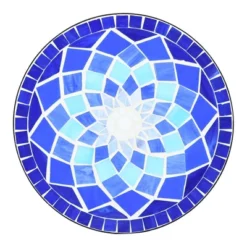 Costway Folding Mosaic Side Table Accent Table Bistro End Table -Costway GUEST bc084cd6 99d8 44e4 88a3 f23793624f93