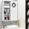 Costway Wall-Mounted Cabinet Bathroom Storage 2-Tier Shelf Multipurpose Organizer White -Costway GUEST bc7b1a7c 26a3 48a1 9bea e7b7b7edd980