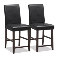 Costway Set Of 2/4 Bar Stools 25inch Counter Height Barstool Pub Chair W/Rubber Wood Legs 23 Costway Set Of 2/4 Bar Stools 25inch Counter Height Barstool Pub Chair W/Rubber Wood Legs -Costway GUEST bd08c6e9 9845 463a a7e7 5aa12850a1c9