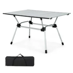 Costway Heavy-Duty Aluminum Camping Table, Folding Outdoor Picnic Table With Carrying Bag -Costway GUEST bd2f65a7 1fe3 4326 abc1 0f5ebe3fbc76