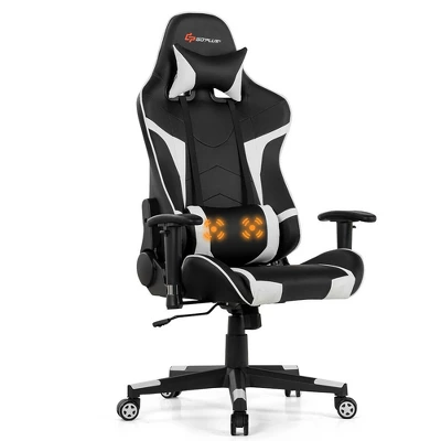 Costway Massage Gaming Chair Reclining Swivel Racing Office Chair W/Lumbar Support 15 Costway Massage Gaming Chair Reclining Swivel Racing Office Chair W/Lumbar Support - Image 13