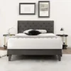 Costway Bed Frame Upholstered Platform Bed With Tufted Headboard Mattress Foundation -Costway GUEST bdcb701c c334 4934 99ca 0fb31a174011