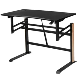 Costway Pneumatic Height Adjustable Standing Desk Sit To Stand Computer Desk Workstaion -Costway GUEST be403891 0682 45f6 a611 ef876408df4b