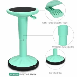 Costway Wobble Chair Height Adjustable Active Learning Stool Sitting Home Office Green Backless Silicone -Costway GUEST bebe64eb e9db 44f9 95b8 88194e69c60a