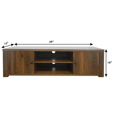 Costway TV Stand For TV's Up To 65'' W/Storage Cabinets & Shelves 3 Costway TV Stand For TV's Up To 65'' W/Storage Cabinets & Shelves