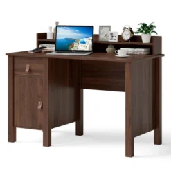 Costway Computer Desk Home Office Writing Workstation W/ Drawer & Hutch -Costway GUEST bf4facad 6076 47e6 a7b8 a261be3a6009