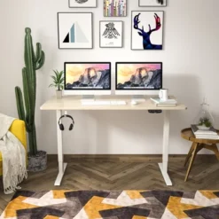 Costway Electric Adjustable Standing Desk Stand Up Workstation Dual Motor W/ Controller -Costway GUEST c04298aa f01f 4d81 97ac 33139fc86607