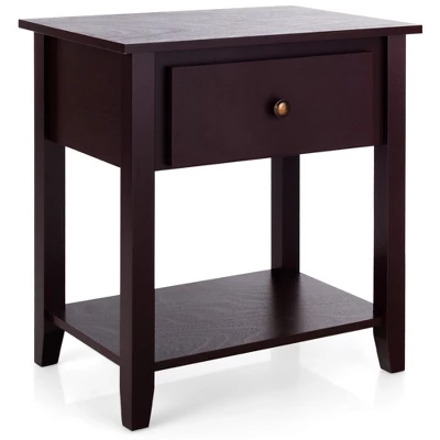 Costway Nightstand Beside Table Chest Sofa Table End Table Accent Table White 14 Costway Nightstand Beside Table Chest Sofa Table End Table Accent Table White - Image 12