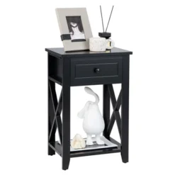 Costway Nightstand Chair Side End Table With Drawer & Shelf Bedroom Furniture White BrownBlack -Costway GUEST c0bfc729 4fa0 4be2 91f1 0a2853149dd5