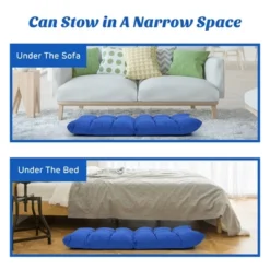 Costway Adjustable 14-Position Floor Chair Folding Lazy Gaming Sofa Lounge Chair GrayBlue Coffee -Costway GUEST c0df4cd2 86c3 4035 830f cff1acf38bca