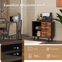 Costway Mid-Century Rustic Storage Cabinet Multipurpose Wood Shelf Organizer With 3 Drawers 19 Costway Mid-Century Rustic Storage Cabinet Multipurpose Wood Shelf Organizer With 3 Drawers -Costway GUEST c1b3ce9c e348 4ae5 8cc3 15c5946c7d14