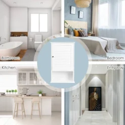 Costway Wall Cabinet Hanging Bathroom Storage Cabinet 27.5'' Height Adjustable -Costway GUEST c1d1fbf6 62d2 4b8f b950 ab35d09ca7cf