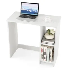 Costway 31.5'' Small Computer Desk Home Office Study Writing Desk With 2 Compartments -Costway GUEST c1f62bc0 3240 47b2 ab2c 399a7588186a