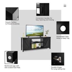 Costway 59'' TV Stand Media Console Center W/ Storage Cabinet For 65'' TV NaturalBlackCoffee 20 Costway 59'' TV Stand Media Console Center W/ Storage Cabinet For 65'' TV NaturalBlackCoffee -Costway GUEST c2a770ad 9632 4640 9cbd 2b67e3627e7e