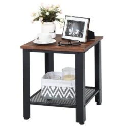 Industrial End Table 2-Tier Side Table W/Storage Shelf Rustic Sofa Table Black 16 Industrial End Table 2-Tier Side Table W/Storage Shelf Rustic Sofa Table Black -Costway GUEST c2bff977 0a94 44c4 8c1e bdd2035cad16