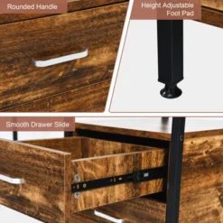 Costway Computer Desk Home Office Desk With Shelves 2 Drawers Keyboard Tray & Movable CPU Stand Study Desk Laptop Table Small Space Rustic Brown 19 Costway Computer Desk Home Office Desk With Shelves 2 Drawers Keyboard Tray & Movable CPU Stand Study Desk Laptop Table Small Space Rustic Brown -Costway GUEST c33dc549 6d54 4280 a64a db2f1d2e6015