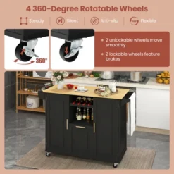 Costway Rolling Kitchen Island Utility Serving Cart With Drop Leaf Wine Rack Drawer 18 Costway Rolling Kitchen Island Utility Serving Cart With Drop Leaf Wine Rack Drawer -Costway GUEST c364f2b2 590b 40ac b580 fcbe4c8eaa46