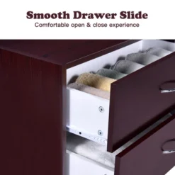 Costway 2-Drawer Dresser Horiztonal Organizer W/Handle Wood End Table Nightstand 17 Costway 2-Drawer Dresser Horiztonal Organizer W/Handle Wood End Table Nightstand -Costway GUEST c43b81c0 75de 4811 810c 11535d29b9ab