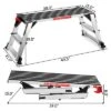 Costway 330lbs Aluminum Step Stool Folding Bench Work Platform Non-slip Drywall Ladder -Costway GUEST c4d84908 7eaa 4f37 9a3e af83c1b8a29d