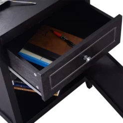 Costway End Table Nightstand Living Room Furniture Espresso Beechwood -Costway GUEST c4e85f43 ef66 4ecf 8aea cb82e32522bb