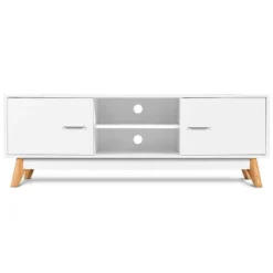 Costway TV Stand Entertainment Center Console Cabinet Stand 2 Doors Shelves White -Costway GUEST c50ebe10 4879 4a51 a9b9 f4c19cd0f68e